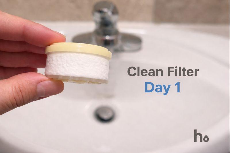 Clean filter on day one